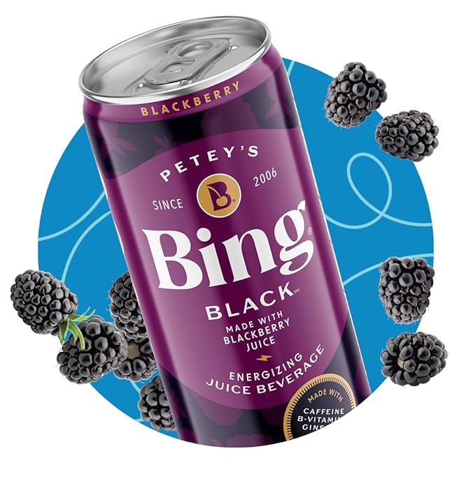 BING Energizing Juice Beverage – VARIETY All 6 Flavors (12oz/12pk) – Made with REAL Juice! Low Calorie; 5 B-Vitamins & Ginseng; 100-125mg Caffeine; Vegan, Gluten + Dairy Free. Incredibly DELICIOUS.