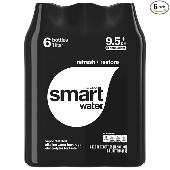 Smartwater alkaline with antioxidant 1L 6pk