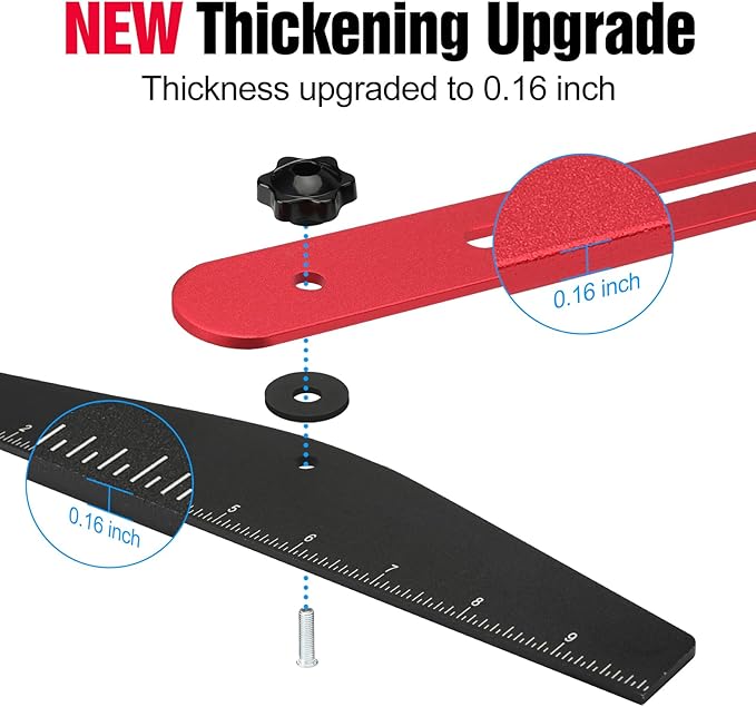 Stair Tread Template Tool, Solid Stair Measuring Tool, Stair Tread Tools Stair Tread Jig Stair Gauge Jig Stair Template Stair Step Tool Shelf Red