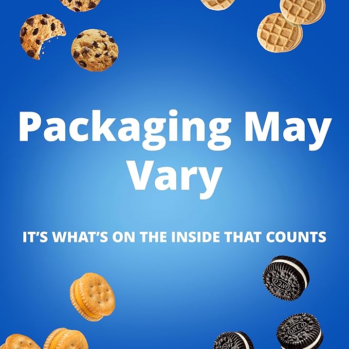 OREO Mini Cookies, CHIPS AHOY! Mini Cookies, Nutter Butter Bites & RITZ Bits Cheese Crackers Variety Pack, 15 Big Bags