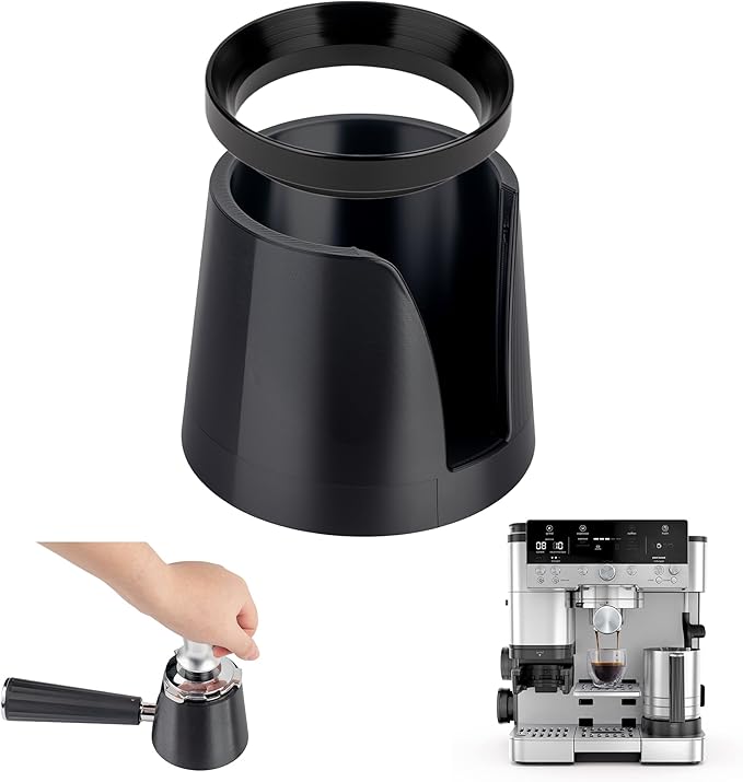 Coffee Tamper Base for Ninja Luxe Cafe Espresso ES601, Portafilter Holder Tamp Station and Coffee Powder Dosing Rings Funnel for Ninja Cafe Accessories, Sturdy Non-slip for Home Espresso Coffee