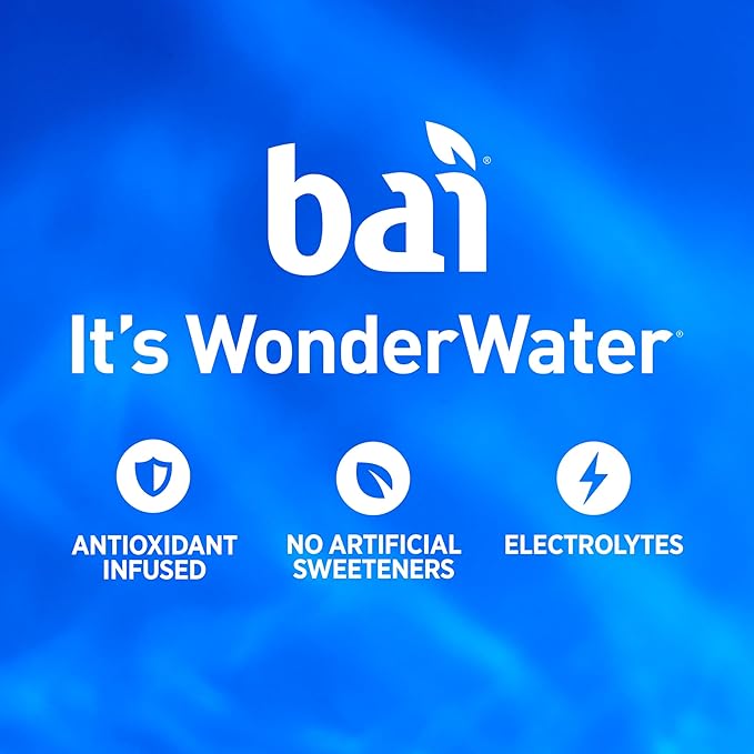 Bai Flavors Variety Pack, Antioxidant Infused Water Beverage, with Vitamin C and No Artificial Sweeteners, 18 fl oz bottles, 12 pack