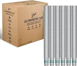 Ball Aluminum Cup Recyclable Party Cups, Wholesale Bulk Pack, Everyday Logo, 24 oz. Cup, 450 Cups Per Pack