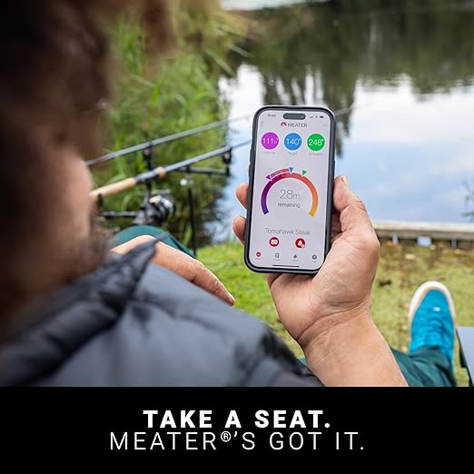 MEATER Plus: Smart Bluetooth Wireless Meat Thermometer Digital | BBQ, Grill, Oven, Smoker, Air Fryer, Kitchen | Perfect for Steak, Chicken, Turkey, and More | Delicious Recipes in App