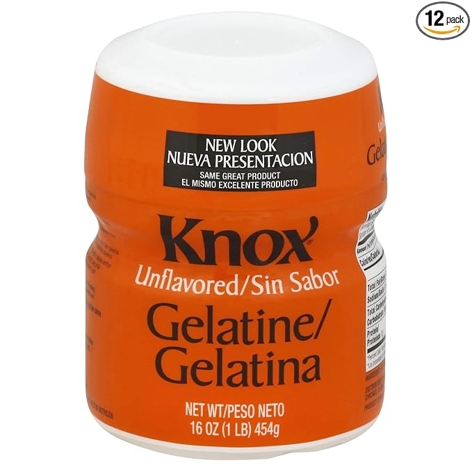 Knox Unflavored Gelatin (16 oz Jugs, Pack of 12)