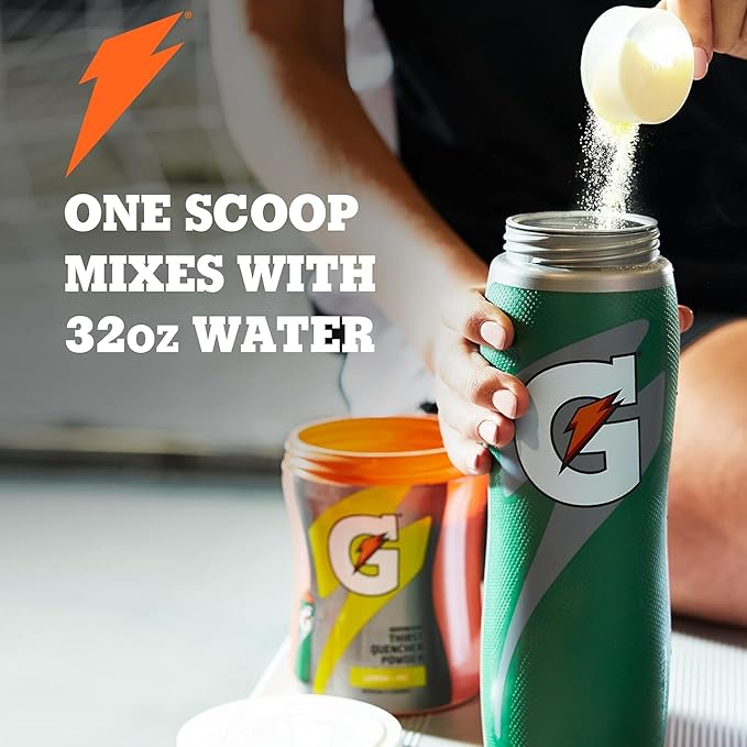 Gatorade Thirst Quencher Powder, 4 Flavor Variety Pack, 21oz Pouches (Pack of 32)