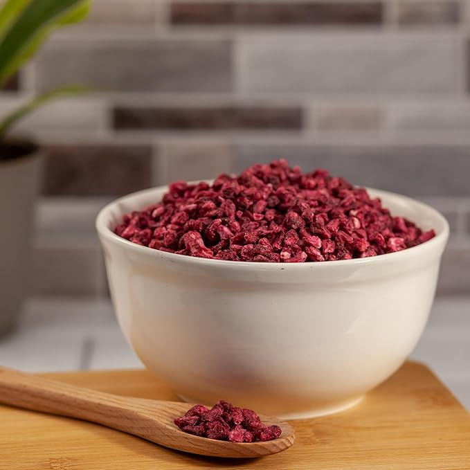 Survival Grocery® Freeze Dried Pomegranate Seeds/Arils – No Sugar Added, No Preservatives, Rich in Antioxidants & Vitamin C – Ideal for Oatmeal, Smoothies, Granola or Snacking (40 oz./4 Bags)