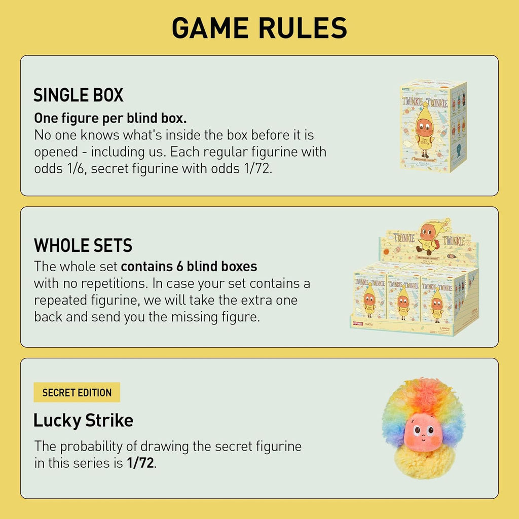 POP MART Twinkle Twinkle Sweet Dreams Forecast Series-Plush Pendant Blind Box, Collectible Toys Home Decorations, Holiday Birthday Gifts for Girls and Boys, Whole Set