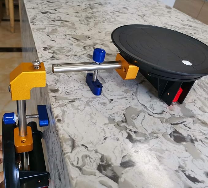 Right Angle 90 Degree Countertop Seam Setter with 8" Suction Cup for Seam Joining & Leveling/Professional Countertop, granite， Stone, Marble Slab Installation. (2 PACK) (8" seam setter)