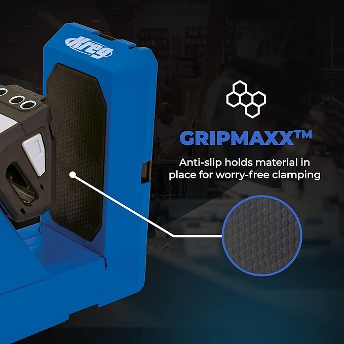 Kreg Tool KPHJ720PRO Pocket-Hole Jig 720PRO - Easy Clamping & Adjusting - Includes Durable Kreg Pocket-Hole Screws - For Materials 1/2" to 1 1/2" Thick