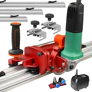 Electric Orbital Angle Grinder Tile Cutter for Large Ceramic Porcelain Tiles Up to 124 inches, Precise Ceramic Tile Cutting Tool(Angle grinder included)