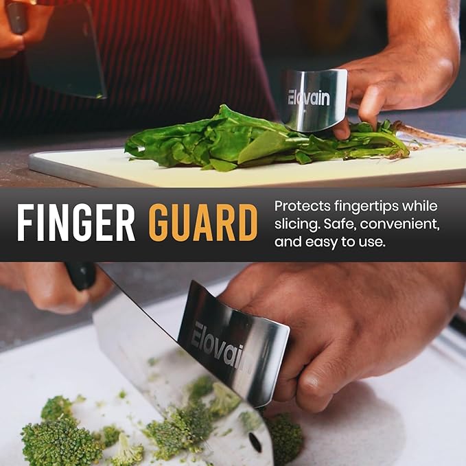 Dual-Sided Stainless Steel Cutting Board with Knife Sharpener – Multi-Use, Hygienic Prep for Daily Kitchen Use – Non-Slip, Dishwasher Safe, Includes Scraper & Finger Guard – 3-Pc Set
