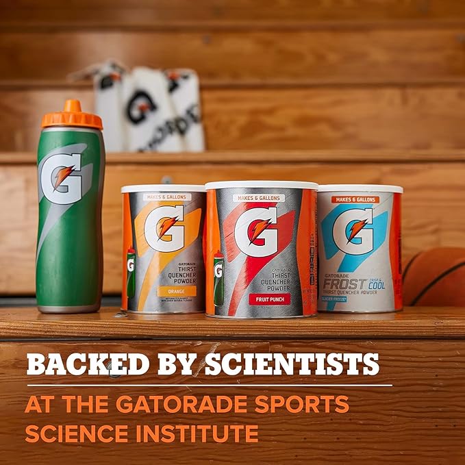 Gatorade Thirst Quencher Powder, 4 Flavor Variety Pack, 21oz Pouches (Pack of 32)