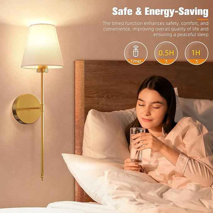 NIORSUN Wall Sconce Wall Lights Wall Lamps Gold 10 Colors