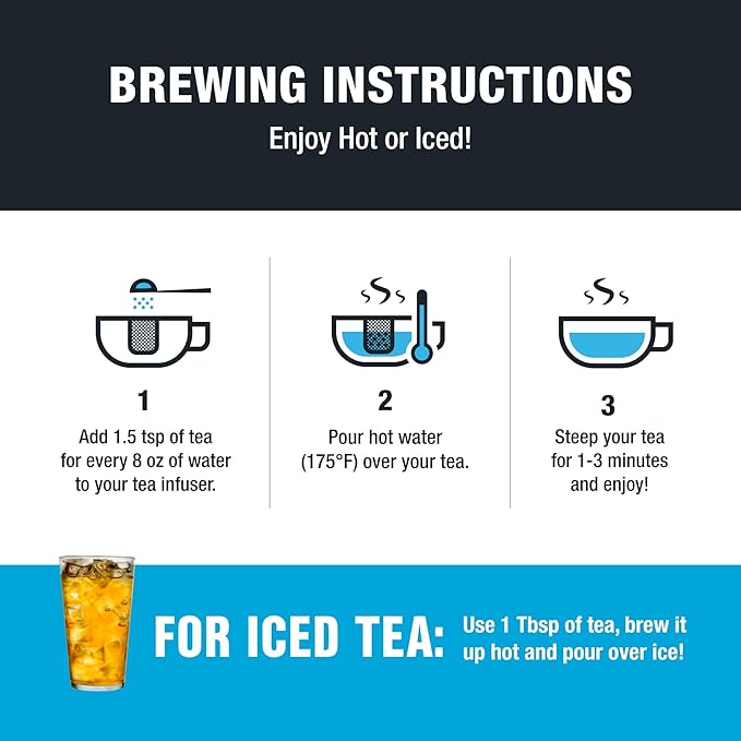 Tiesta Tea - Pineapple Blues, Loose Leaf, Blueberry Pineapple Green Tea, Premium Tropical Blend, Medium Caffeinated, Brews Up to 200 Cups, 16oz Resealable Bulk Pouch