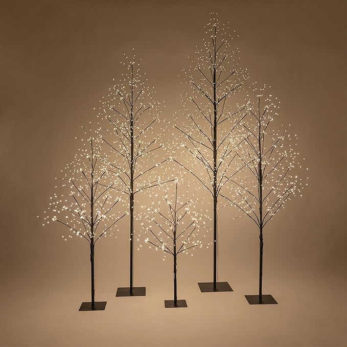 3 Ft Black Fairy Light Tree Room Décor Home Décor Black Room Decor, 270 Warm White LED Lights
