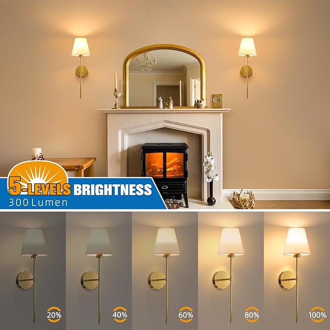 NIORSUN Wall Sconce Wall Lights Wall Lamps Gold 10 Colors