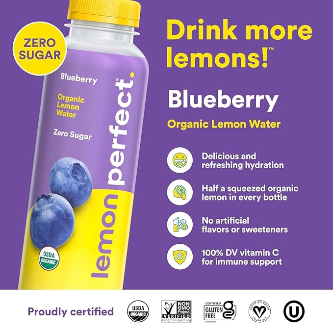 Lemon Perfect 6 Flavor Variety Pack 15.2 Fl Oz Bottles 12 Pack