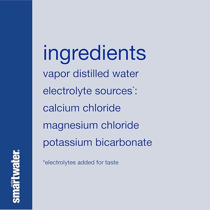 Smartwater Packaged Drinking Water, 33.8 Fl Oz (pack of 6)