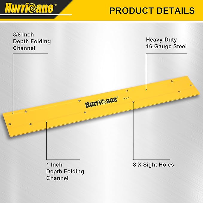 HURRICANE 24 Inch Folding Tool, Sheet Metal Bending Tool for HVAC, Bending and Forming Metal