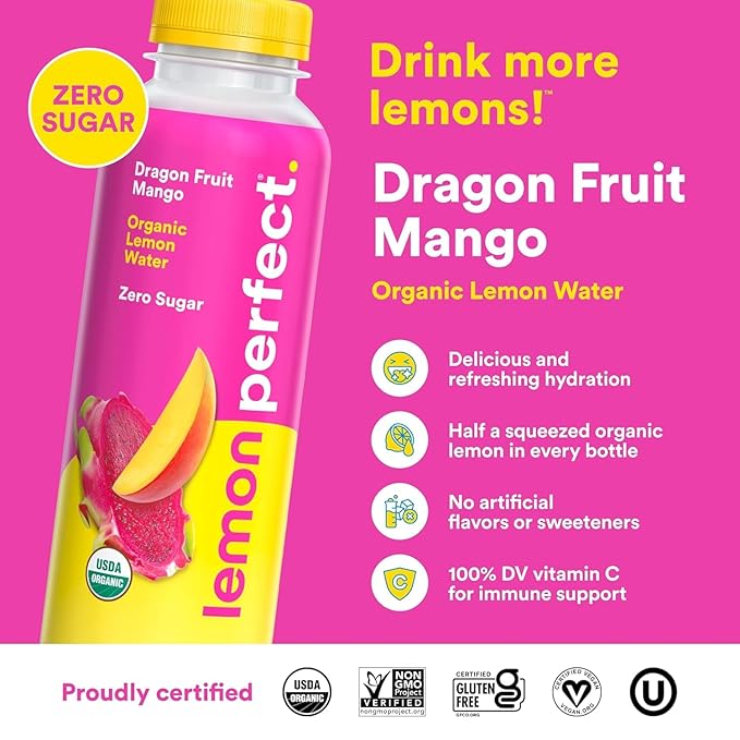 Lemon Perfect 6 Flavor Variety Pack 15.2 Fl Oz Bottles 12 Pack