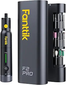 Fanttik F2 PRO Cordless Rotary Tool Kit 4V, Strong Magnetic Motor, Revostor Hub, 5 Variable Speed, 25000 RPM, 55 Accessories, for Sanding, Polishing, Drilling, Carving, Cutting DIY Crafts