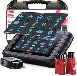 iCarsoft CR Max BT (Enhanced) Wireless Bidirectional Diagnostic Tool, ECU Adaptation/Teach-in, 49+ Reset All System Touchscreen Battery Registration ECU Coding OBD2 Scanner with 38Pin + 20Pin Adapter