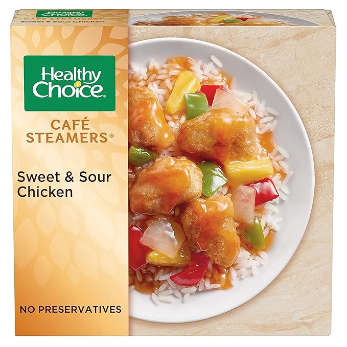 Healthy Choice Combo Pack - Beef Teriyaki - Grilled Chicken & Broccoli Alfredo - Grilled Chicken Marinara - Grilled Chicken Pesto - Sweet and Sour Chicken - 4 Boxes of Each, 20 Total