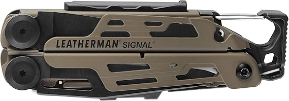 LEATHERMAN, Signal, 19-in-1 Multi-tool for Outdoors, Camping, Hiking, Fishing, Survival, Durable & Lightweight EDC, Made in the USA, Coyote Tan