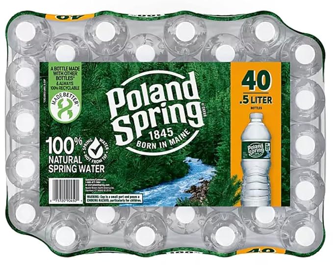 Poland Spring Bottled Water, 40 Count