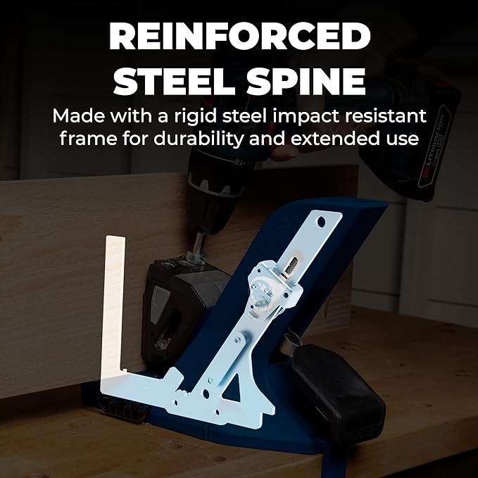 Kreg Tool KPHJ720PRO Pocket-Hole Jig 720PRO - Easy Clamping & Adjusting - Includes Durable Kreg Pocket-Hole Screws - For Materials 1/2" to 1 1/2" Thick