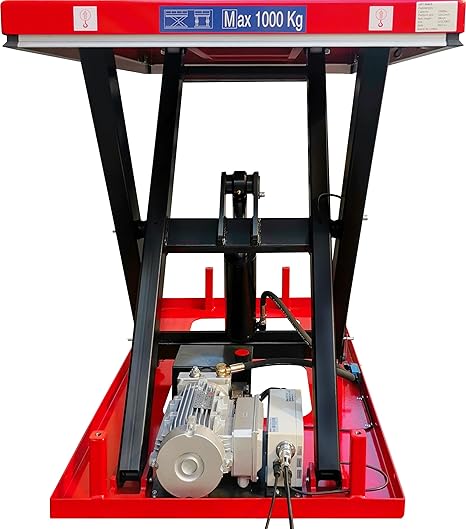 Electric Hydraulic Scissor Lift Table, 2,200 lb. Capacity, 51" x 32-1/4"