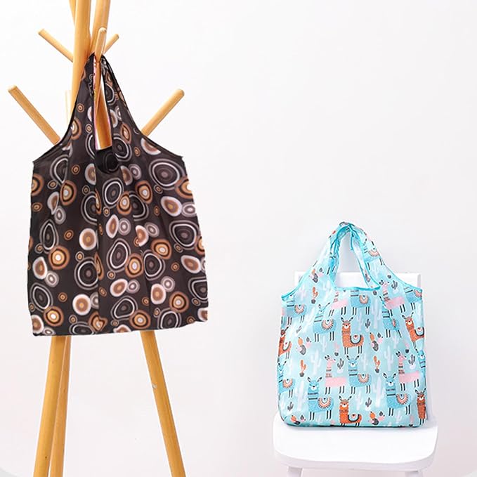 35 Pack Reusable Floral Grocery Bags Foldable Grocery Bags Machine Washable Bags Grocery Bag Reusable Shopping Bag Waterproof Reusable Groceries Bag Packable Shopping Bag for Shopping