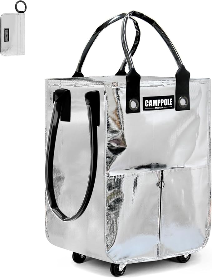 Reusable Grocery Bag On Wheels, Shopping Carts for Groceries, Lightweight Rolling Tote