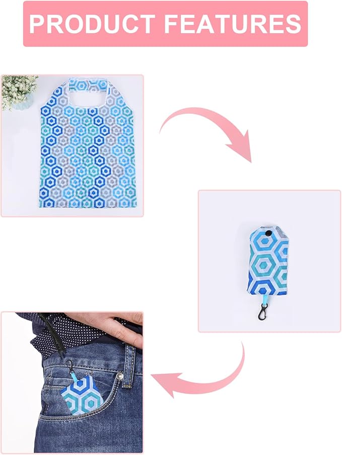 35 Pack Reusable Floral Grocery Bags Foldable Grocery Bags Machine Washable Bags Grocery Bag Reusable Shopping Bag Waterproof Reusable Groceries Bag Packable Shopping Bag for Shopping