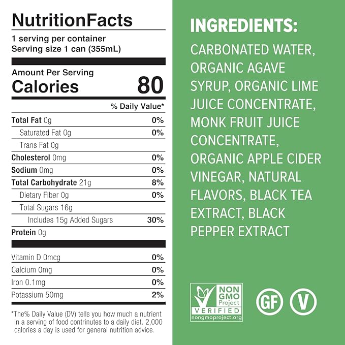 Mocktail Club Havana Twist Non-Alcoholic Sparkling Craft Cocktail - 12x12 Oz Cans | 80 Calories, Non-GMO, No Artificial Ingredients, Gluten Free, Vegan | Lime, Cucumber & Mint Shrub with Cardamom