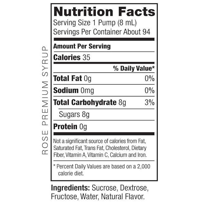 Amoretti Premium Syrup, Rose, 25.4 Ounce (Pack of 12)