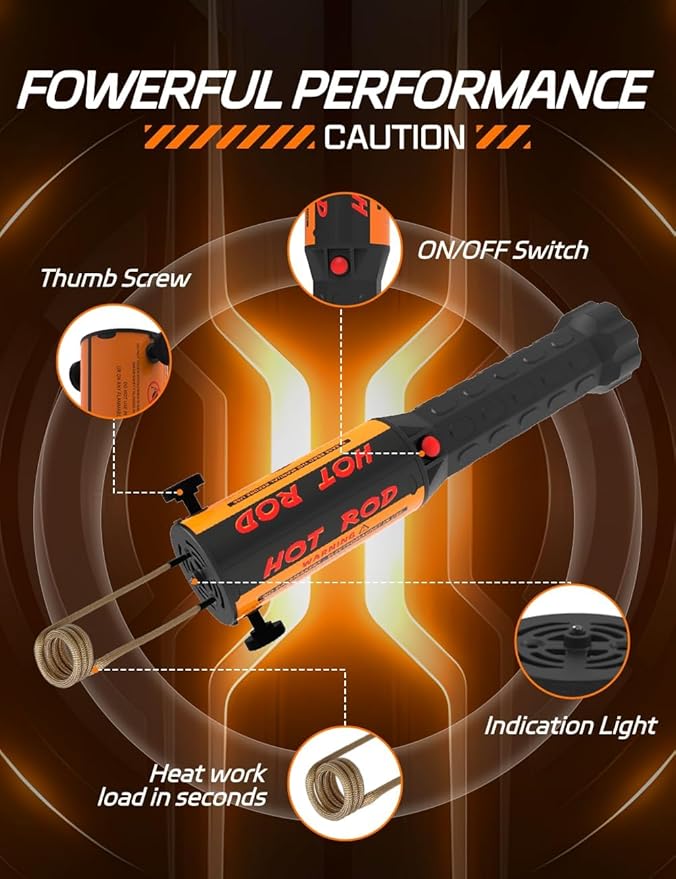 Solary Induction Bolt Heater Tool - 1100W 110V Magnetic Induction Heater Bolt Removal, Nut Buster Tool with 8 Coil for Rusty Screw Removing