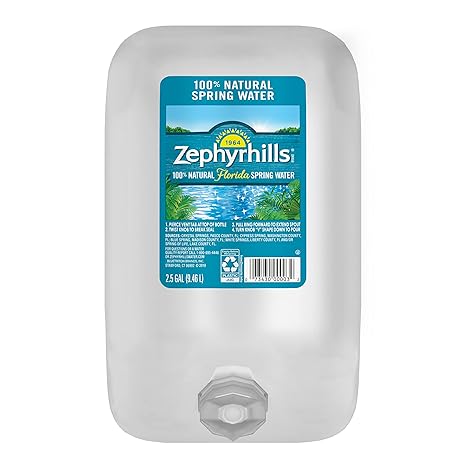 Zephyrhills Spring Water, 2.5 gallon 320 Fl Oz (Pack of 1)