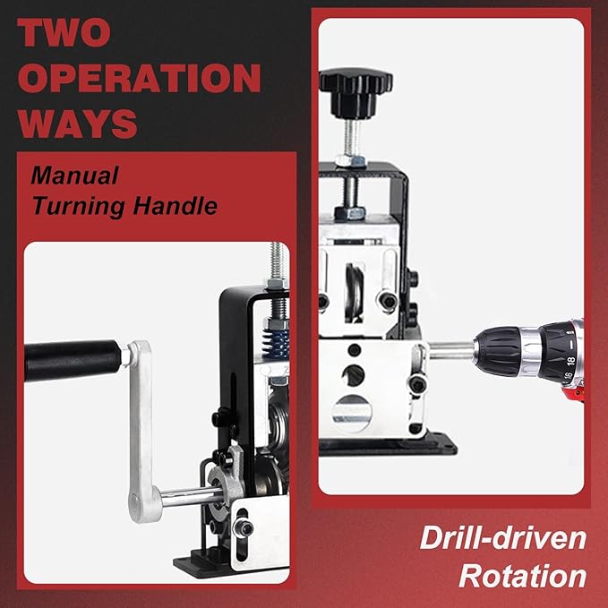 Manual Wire Stripper Machine, 2 in 1 Wire Stripper for 0.06"-1"(1.5~25 mm) Wire - Drill-Powered Wire Stripping Tool for Scrap Copper Recycling