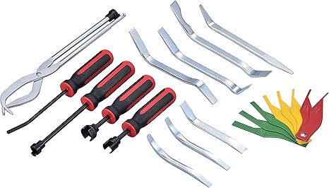 Brake Service Kit, 14-Piece Professional Drum Brake Tool Set w/Brake Lining Gauge…