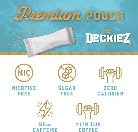 Energy Pouches, 5 Cans (100 Servings), Sugar Free Caffeine Supplement, Coffee Pouches & Energy Drink Alternative, 50mg Caffeine Pouches, Mint Flavor