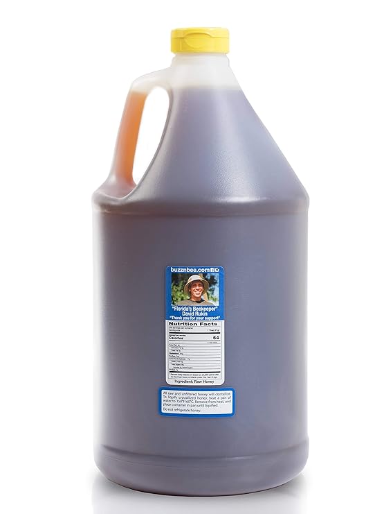 Sweet Squeeze Raw and Unfiltered Orange Blossom Honey - From Florida's Beekeepers, 12 Pound