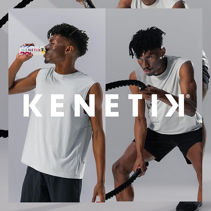 Kenetik Ketone Drink, Caffeine & Sugar Free, Keto Friendly Ready to Drink Ketones for Energy & Focus, High Performance D-BHB Ketone Mix, Fuel w/Zero Crash or Jitters (12 Fl Oz (Pack of 12), Blackberry Lemonade)