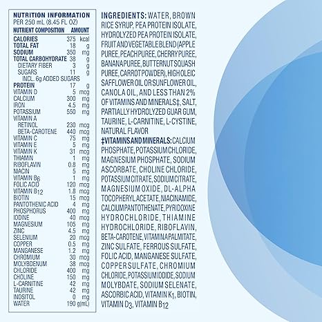 Compleat Original 1.5mL,Plant-Based Nutritionally Complete Tube Feeding Formula, Fruit Medley Flavor, 24 Pack
