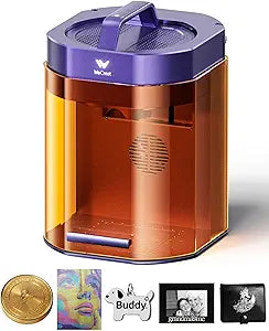 WECREAT Lumos 2-in-1 (3W IR + 10W Diode) Laser Engraver, Colorful Metal Engraving, 4000mm/s Speed, 8K Resolution, Laser Engraving Machine for Jewelry, Wood, Leather Craft Fair Events DIY