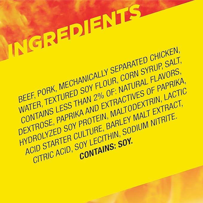 Slim Jim Giant Smoked Meat Sticks, Original Flavor, 6g Protein Per Stick, 0.97 oz. (24 Count)