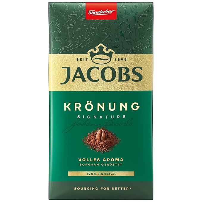 Jacob's Kronung Ground German Coffee 17.6 oz, 12 count