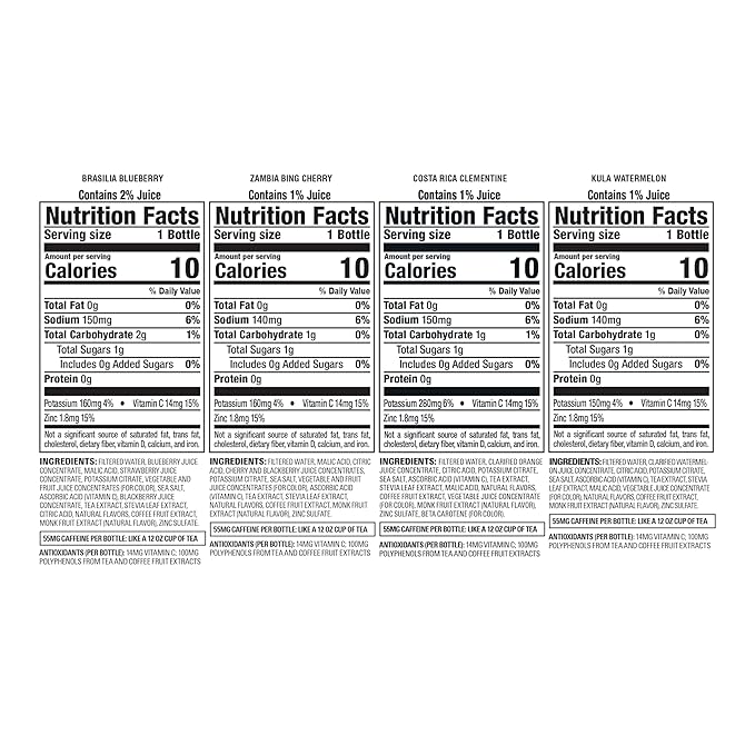 Bai Flavors Variety Pack, Antioxidant Infused Water Beverage, with Vitamin C and No Artificial Sweeteners, 18 fl oz bottles, 12 pack