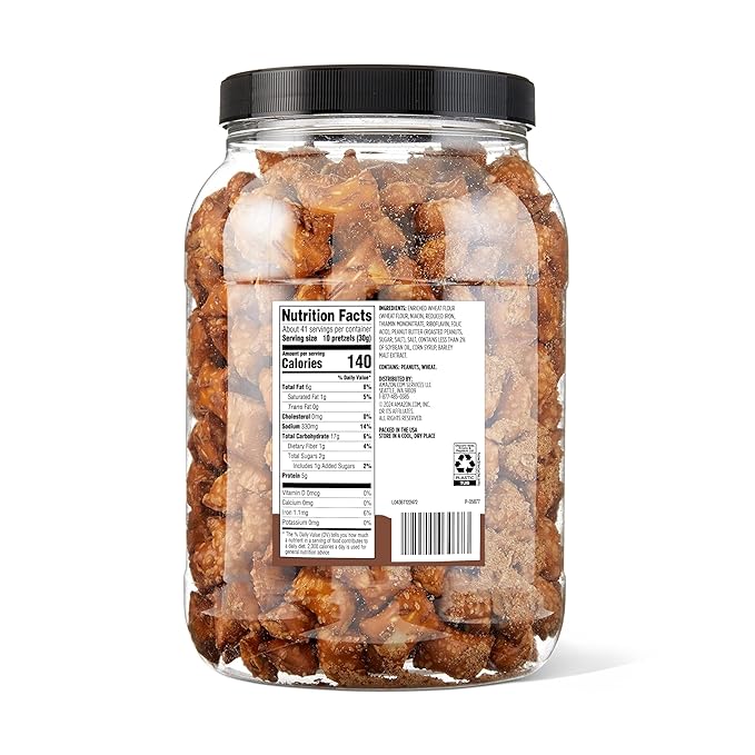 Amazon Grocery, Peanut Butter Filled Pretzels, 44 Oz (Previously Amazon Fresh, Packaging May Vary)